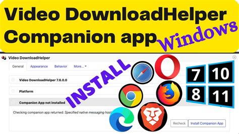 Video downloadhelper companion app 1 2 4 indir